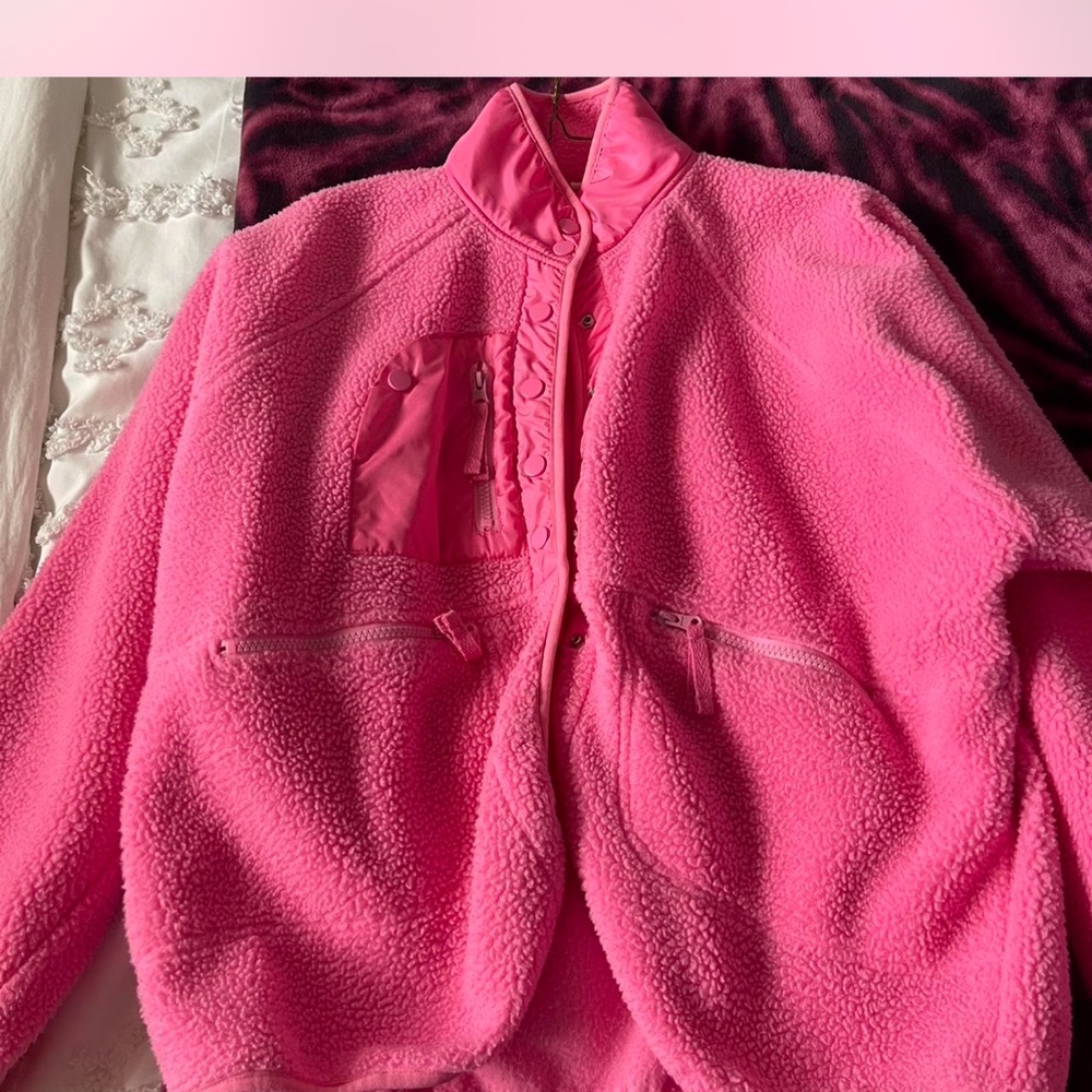 Pink Fleece Jacket